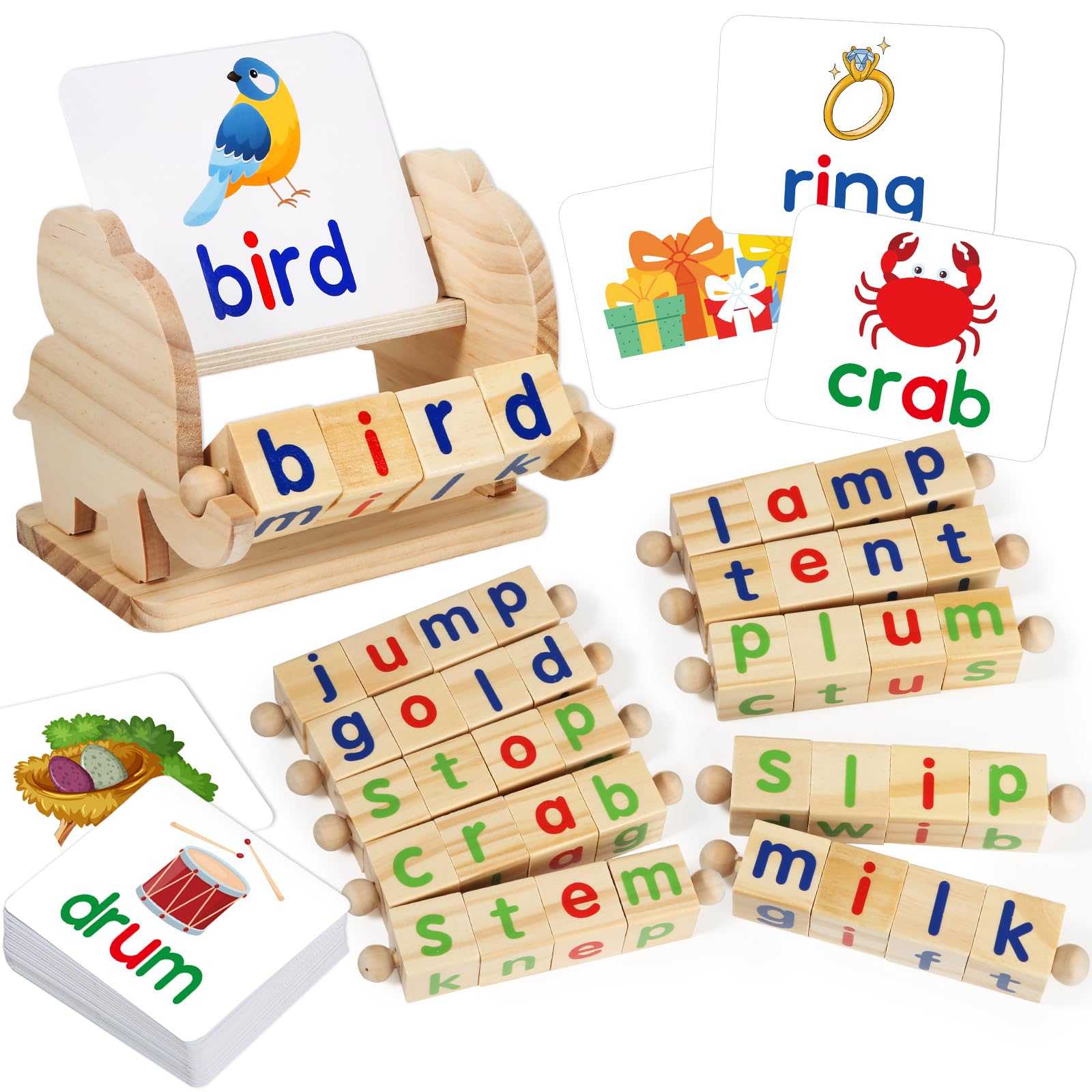 ShyLizard elephant-tray with blocks promotes tactile early literacy exploration.