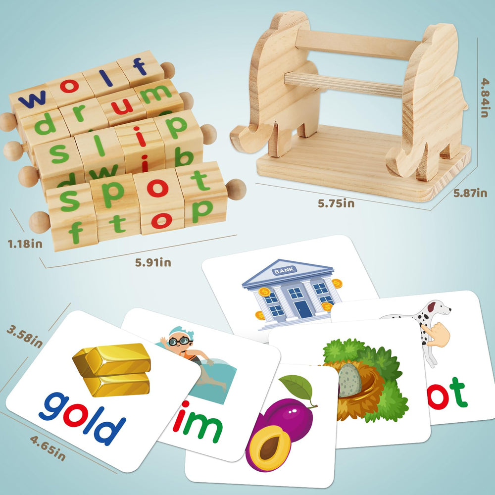 ShyLizard flash cards show pictures and words to reinforce vocabulary.