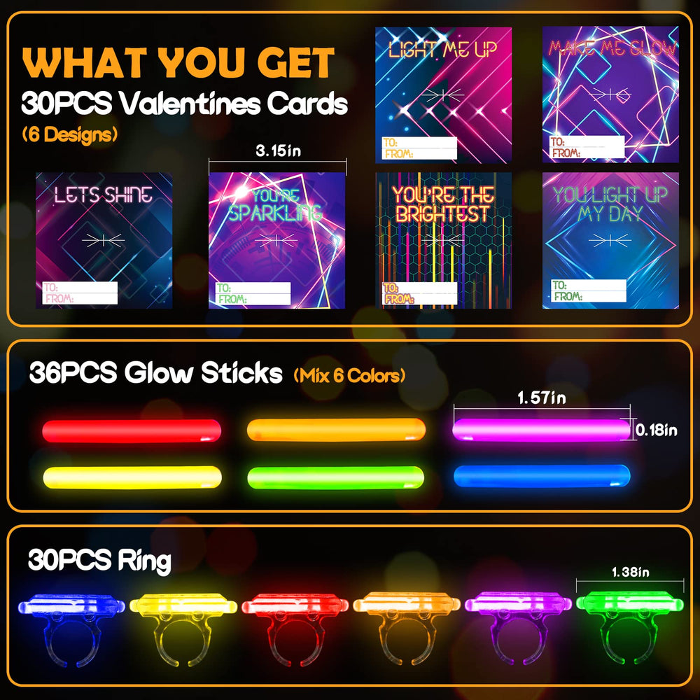 ShyLizard glow sticks in six colors for kid-friendly light-up cards