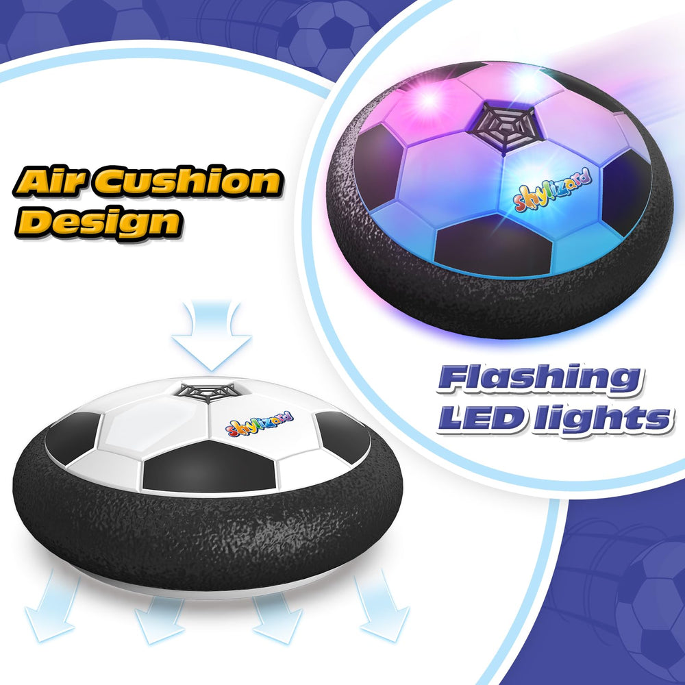 ShyLizard hover ball safety bumper protects kids and furniture during games.