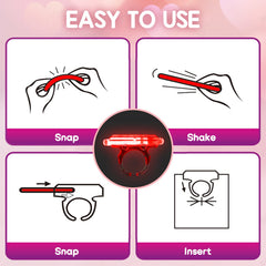 ShyLizard ring inserts showing easy glow ring assembly