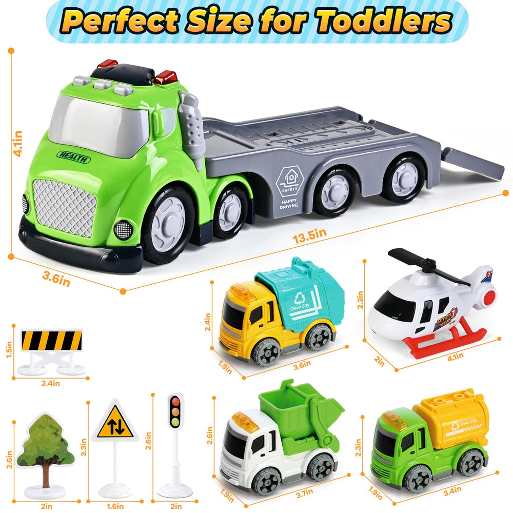 ShyLizard mini garbage truck supports hands-on exploration and motor skill development