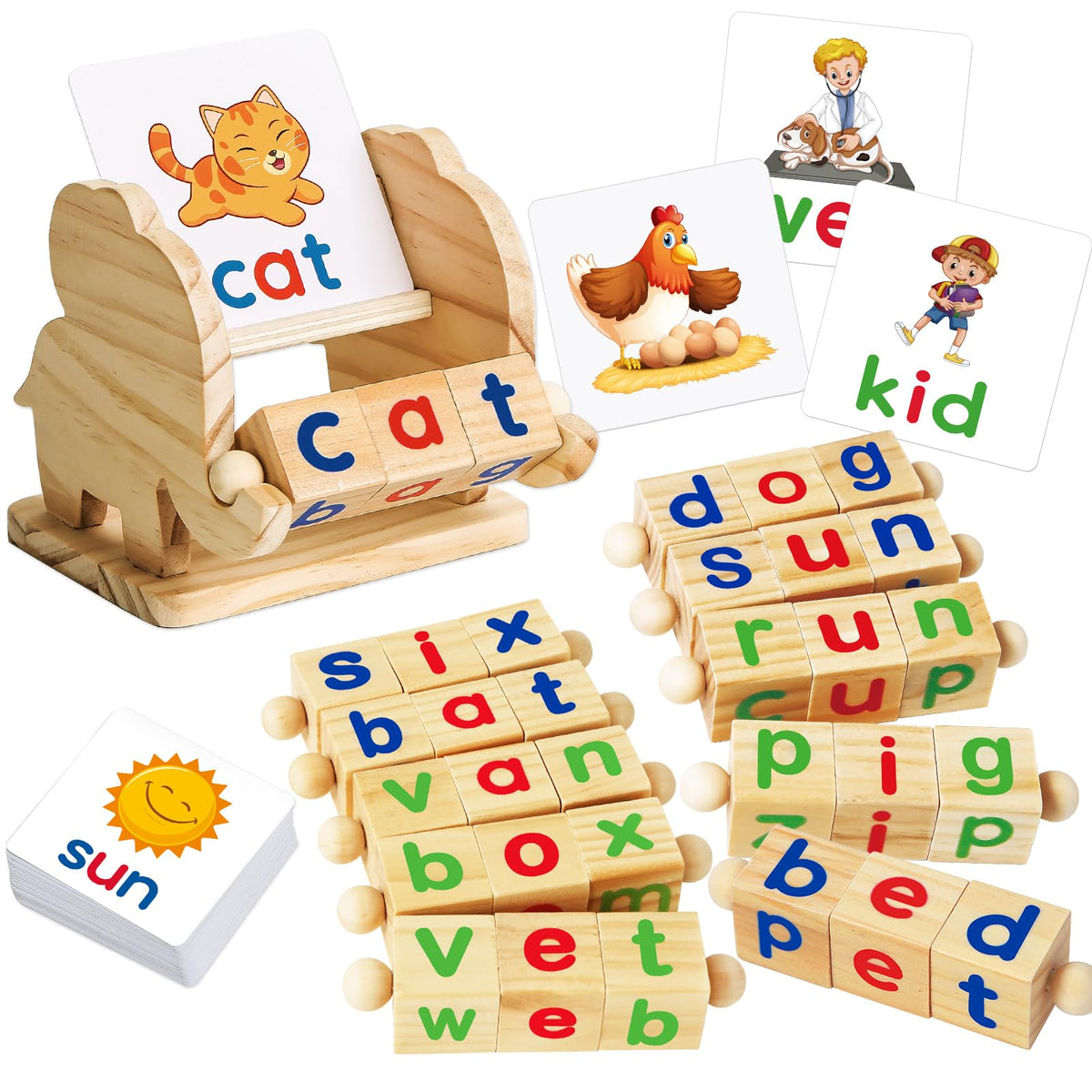 ShyLizard elephant-tray reading blocks for early literacy and hands-on learning