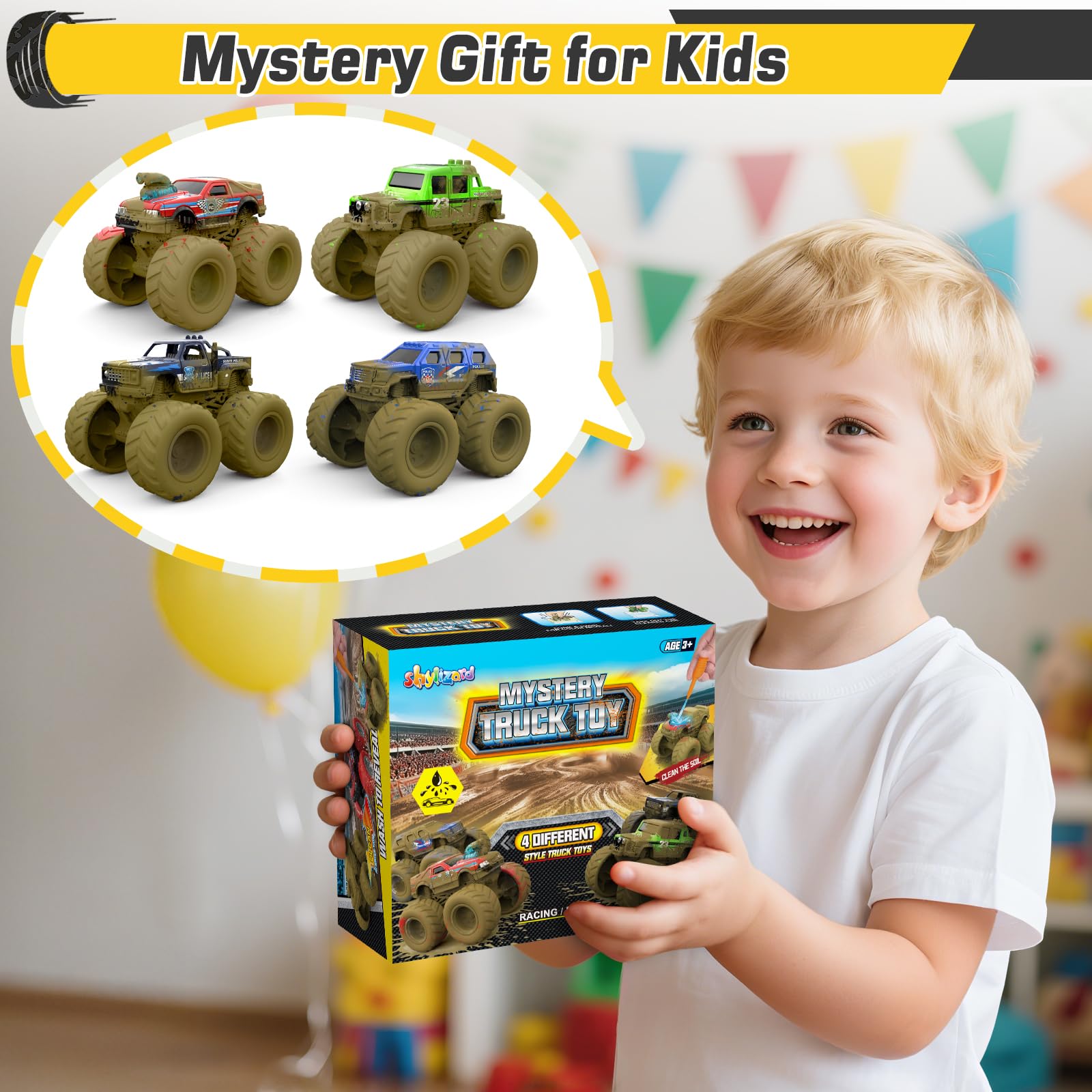 ShyLizard monster truck set inspires creative storytelling and race challenges.