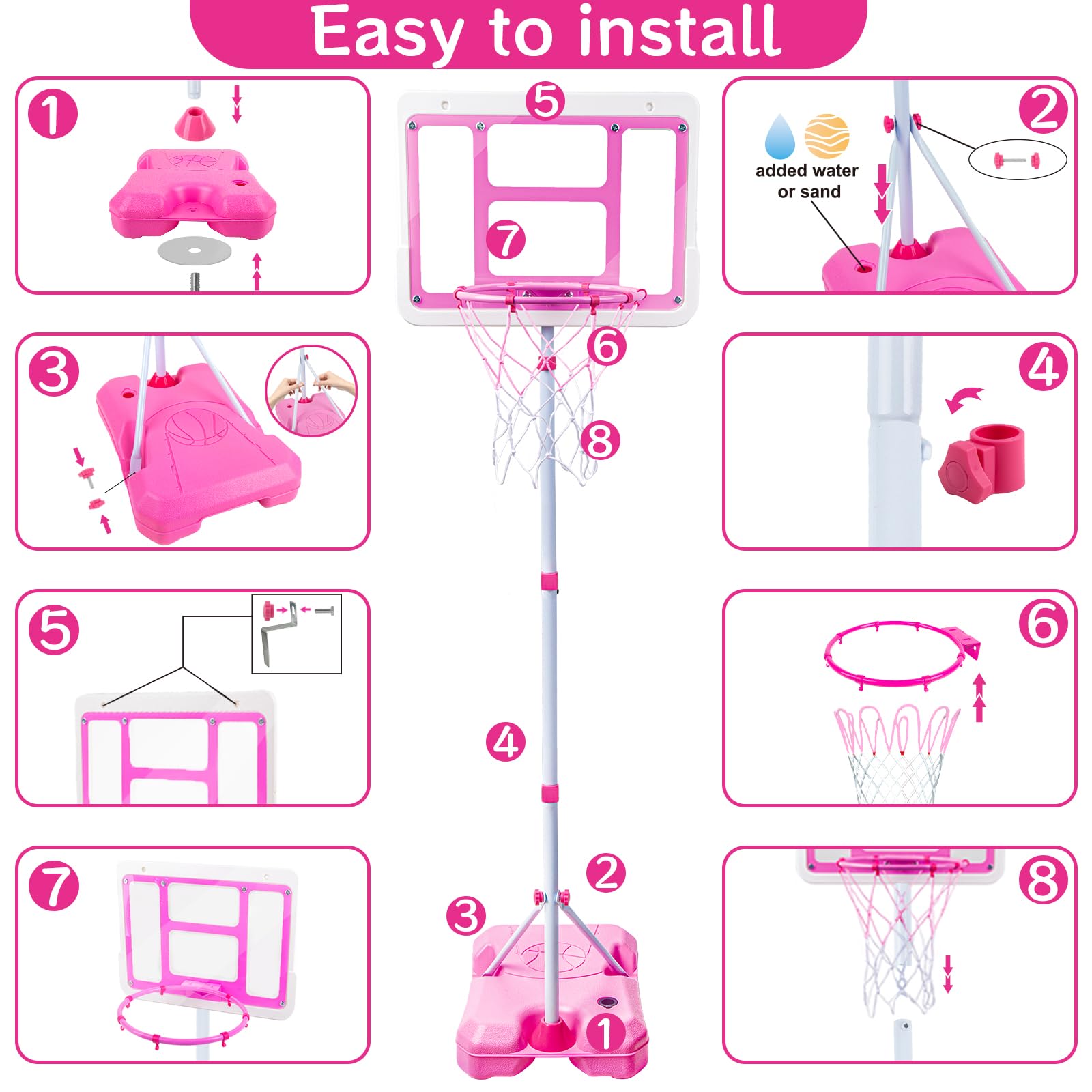 ShyLizard adjustable-height hoop grows with your child for years of use
