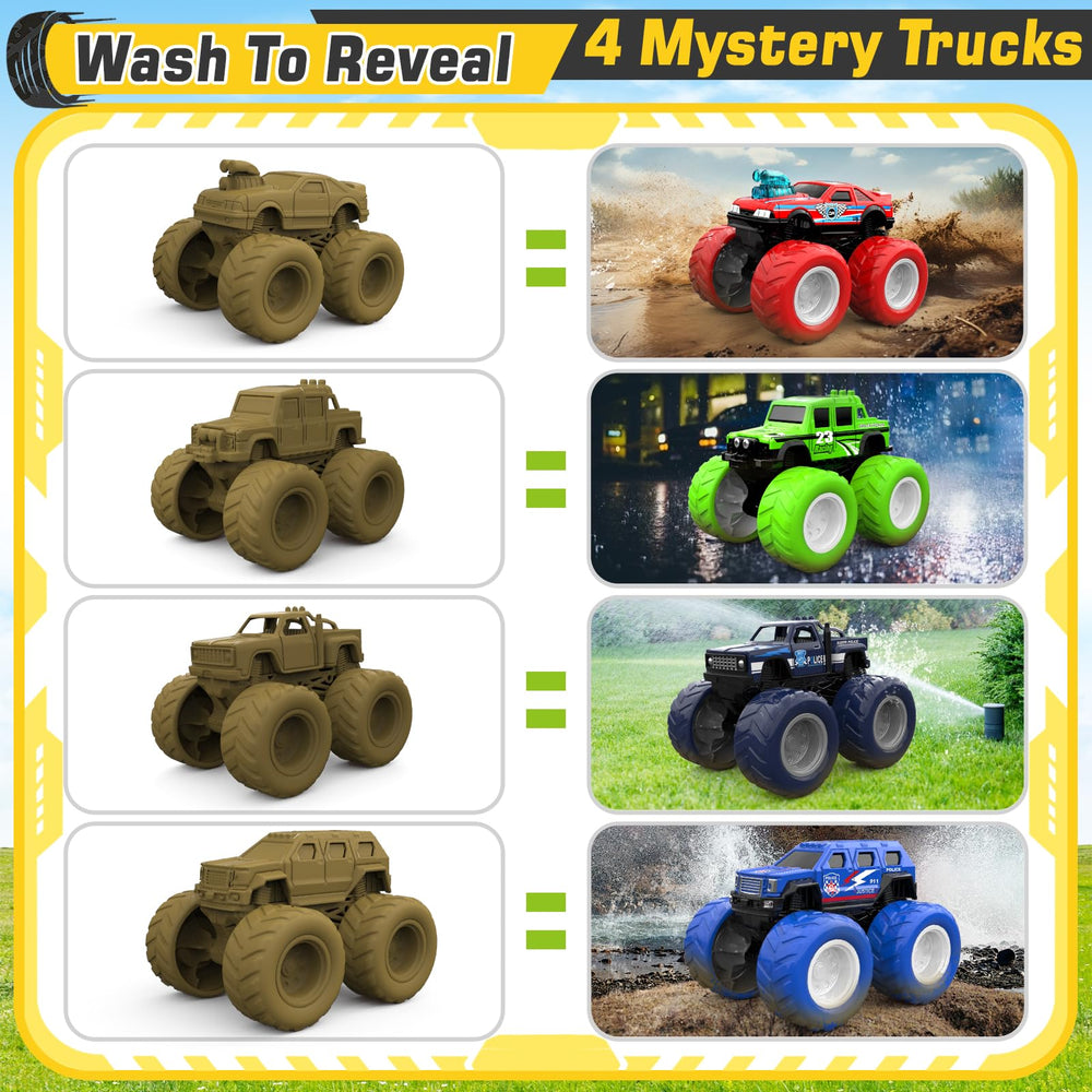 ShyLizard monster trucks promote hand-eye coordination during push-and-release play.