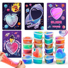 ShyLizard valentines cards featuring space designs for classroom exchanges.