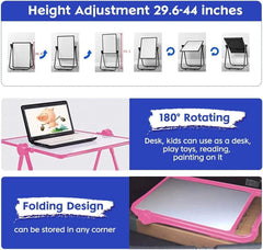 Siairo Kids Art Easel demonstrates 360° rotation for versatile drawing angles.