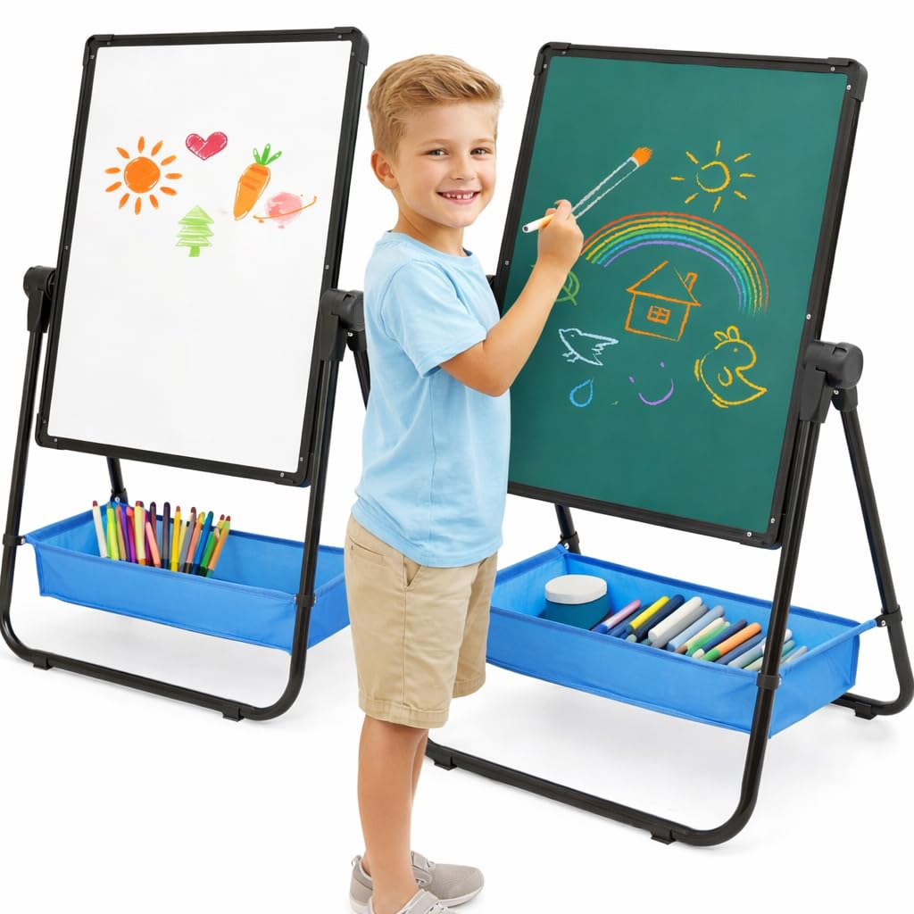 Siairo Kids Art Easel with height adjustment for growing children during art time.