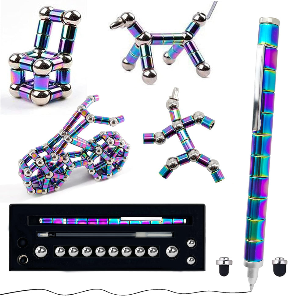 sicitu fidget pen in hand demonstrating magnetic decompression for focus