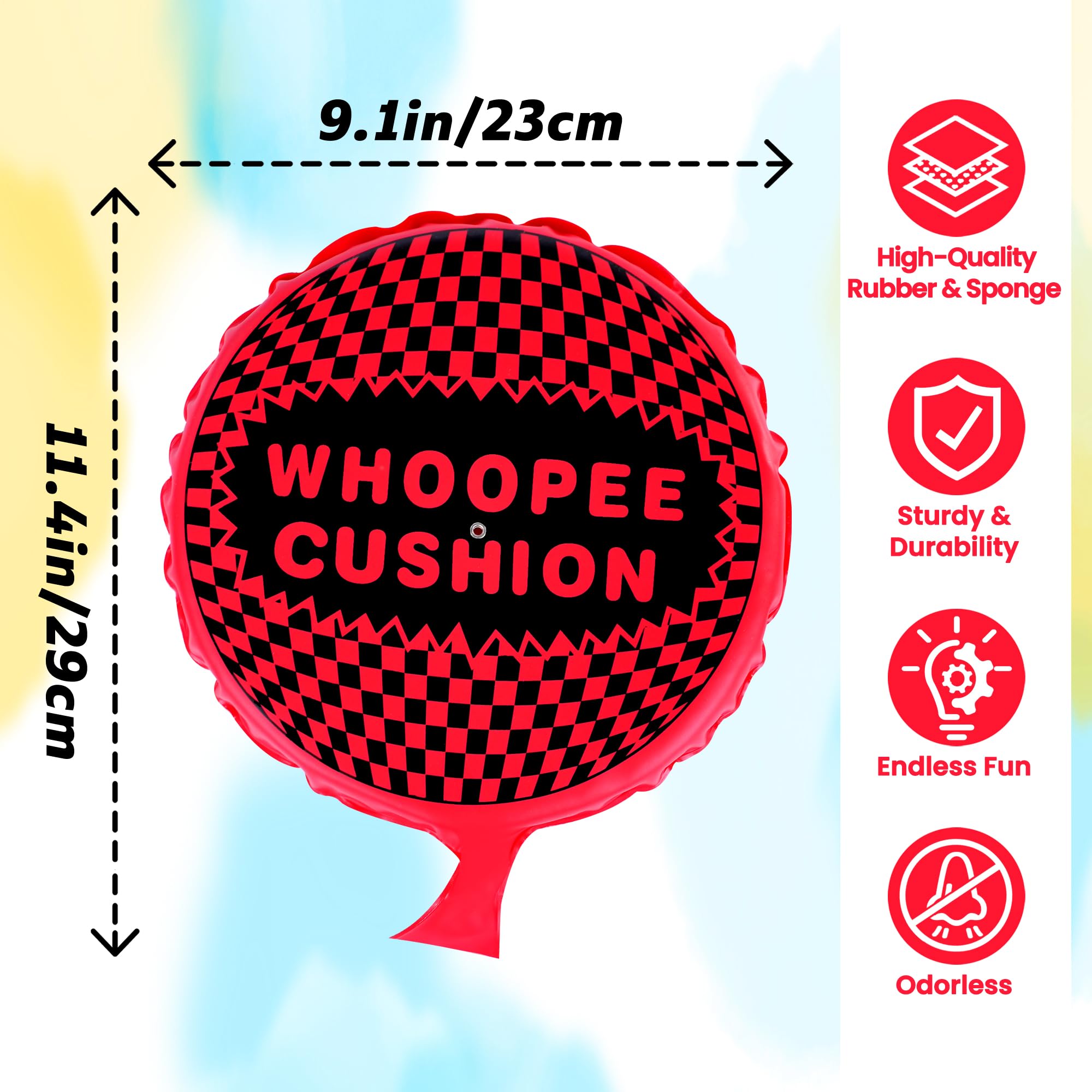 Sicitu Whoopee Cushion on a seat with quick setup for humor