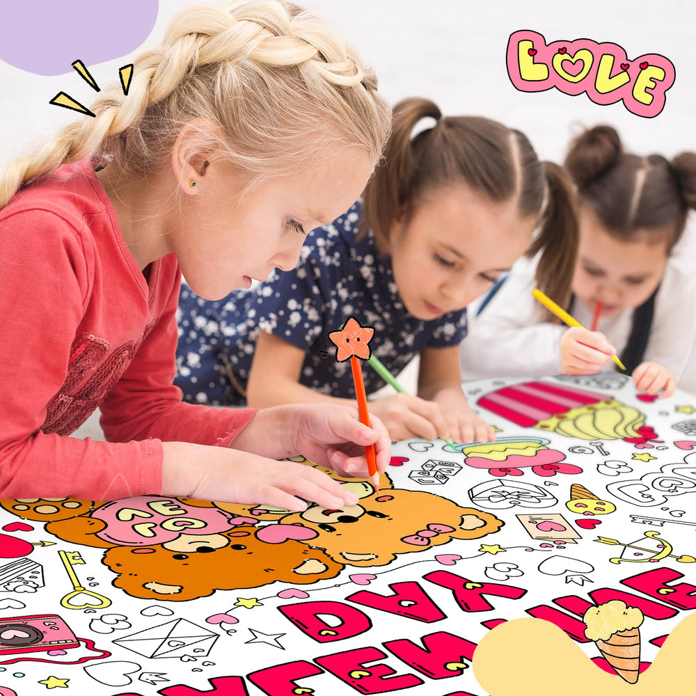 SICOHOME keepsake artwork from family coloring sessions.