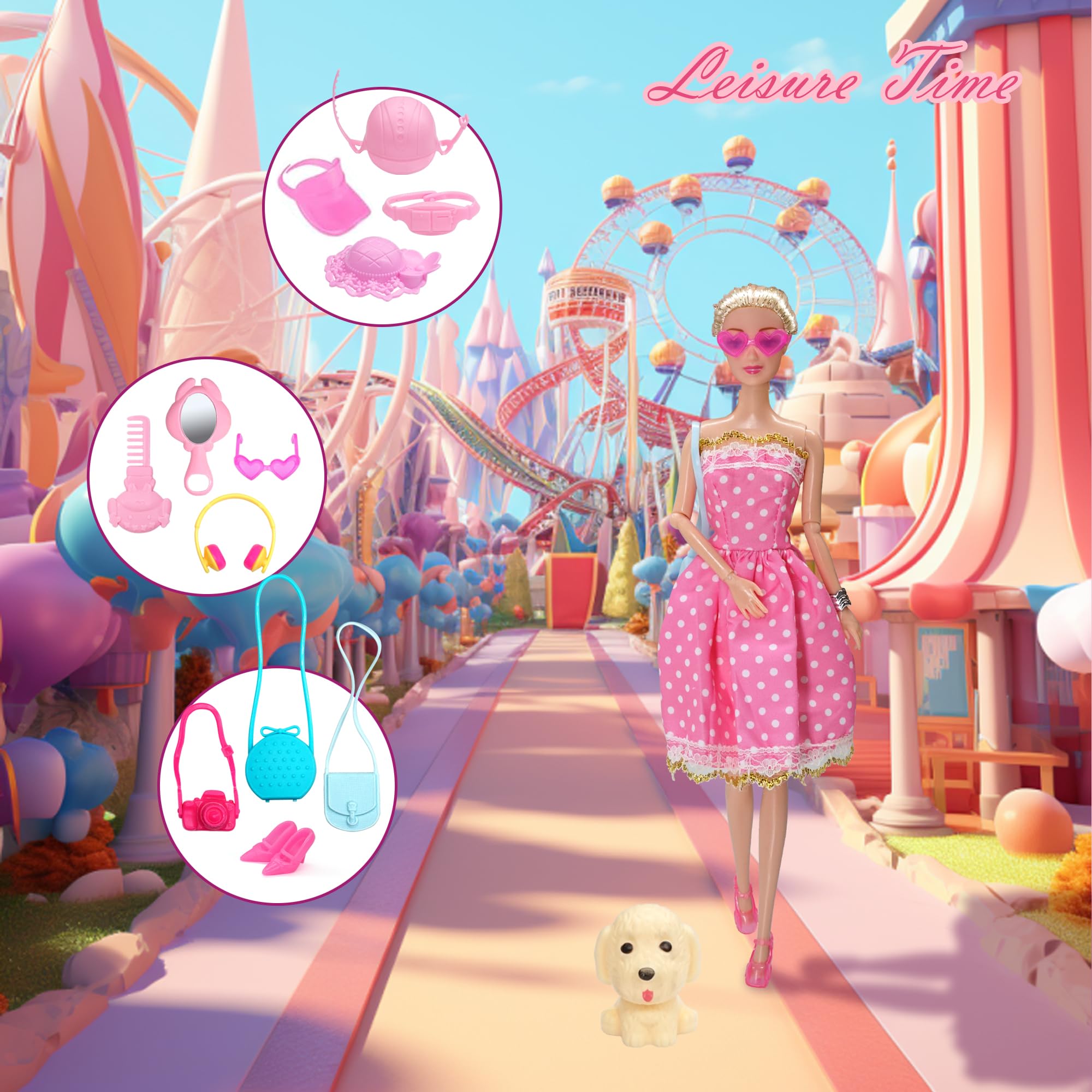 Sidola hairclips and styling tools for pretty doll hairstyles.