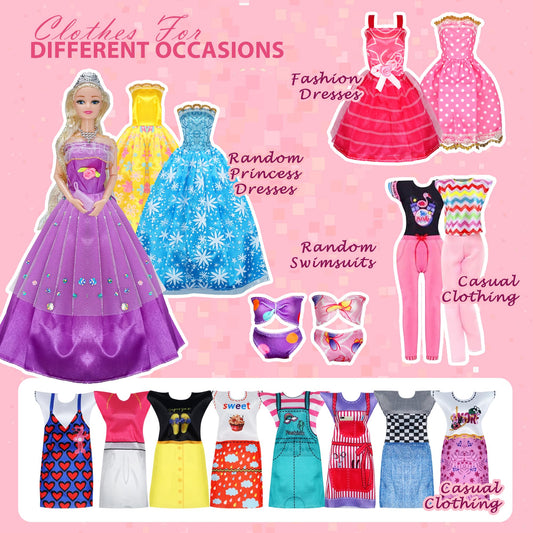 Sidola princess gowns and fashion dresses for stylish doll makeovers.