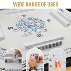 SiDreea Mahjong Mat waterproof top surface protects from spills during play