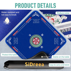 SiDreea Mahjong Mat foldable design, easy to store after gaming.
