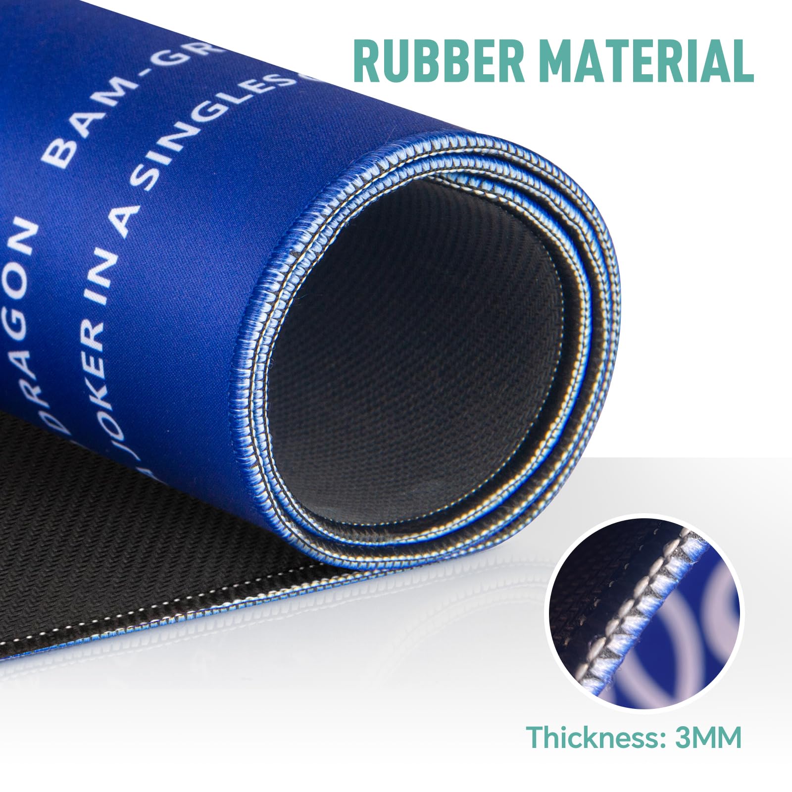 SiDreea Mahjong Mat sealed edges prevent cracking and peeling.
