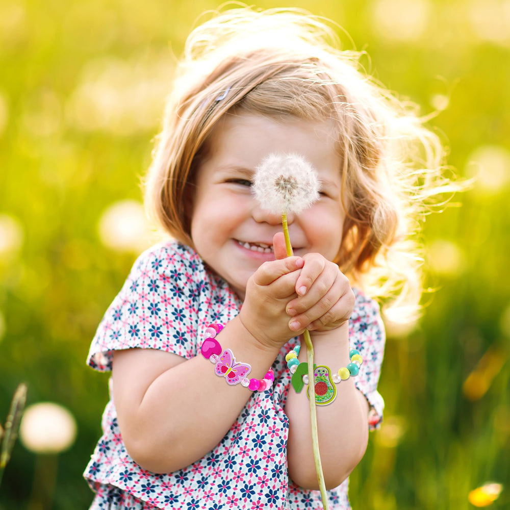 SIELEVIN child wearing bracelets demonstrates easy wear for daily outfits