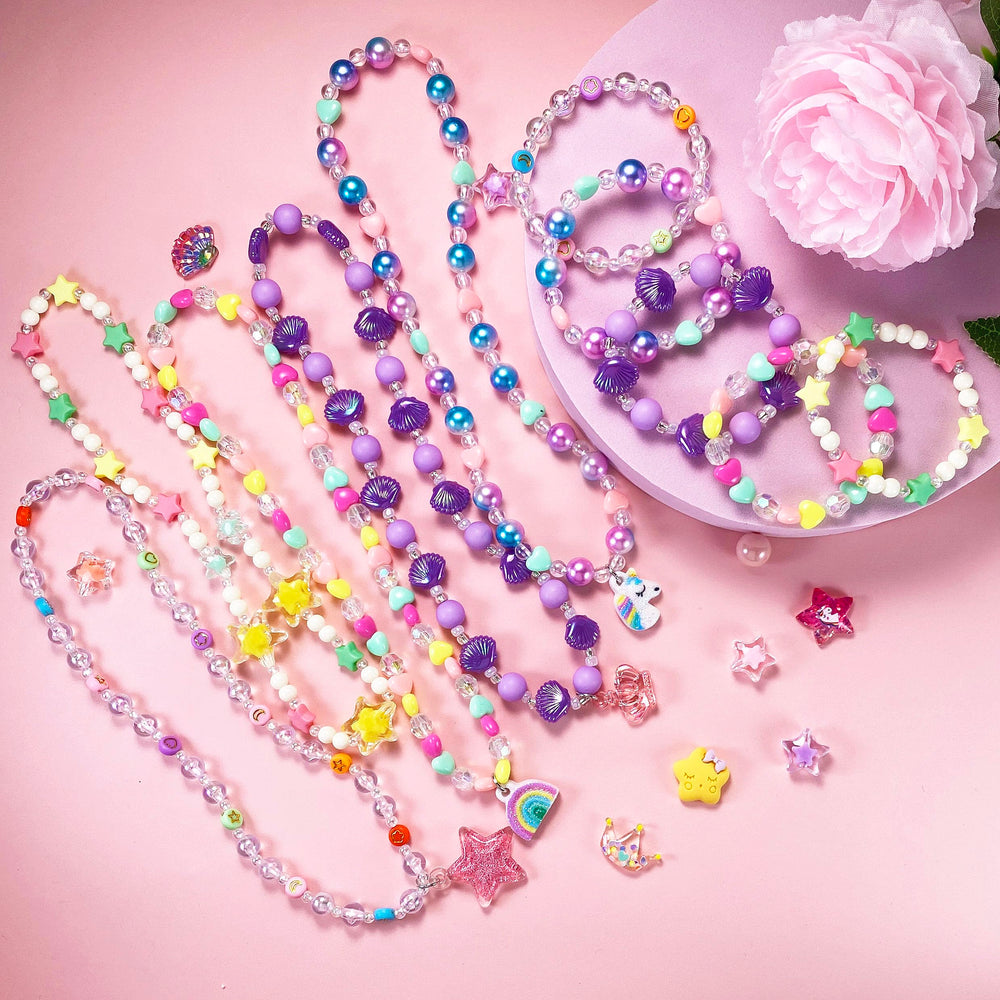 SIELEVIN rainbow pendant bracelet set adds colorful charm for daily outfits.