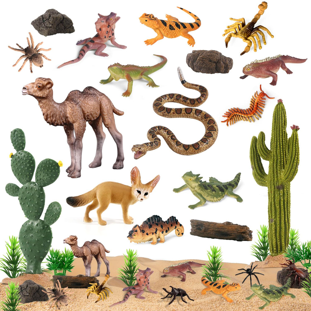 Sienon desert animal figures camel for classroom dioramas and cake toppers.