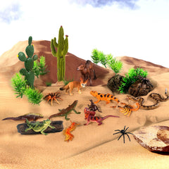 Sienon desert animal figures fennec fox for imaginative play and display.