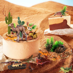 Sienon desert animal figures lizard provides vibrant detail for learning corners.