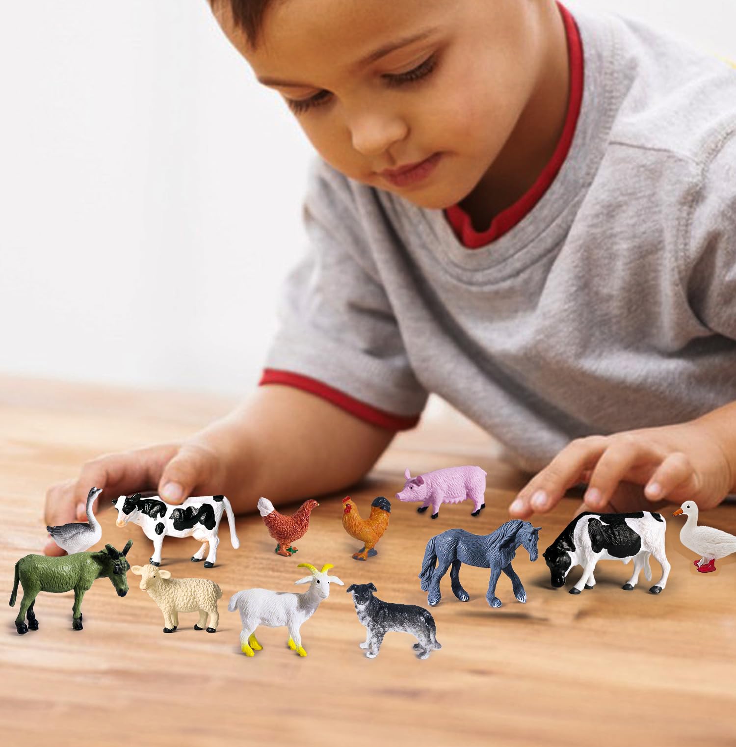 SIENON cow figurine with realistic features for display and baking toppers