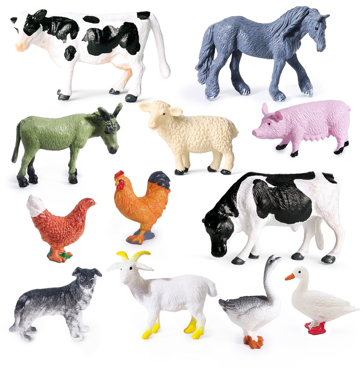 SIENON donkey figurine for imaginative play and cake toppers