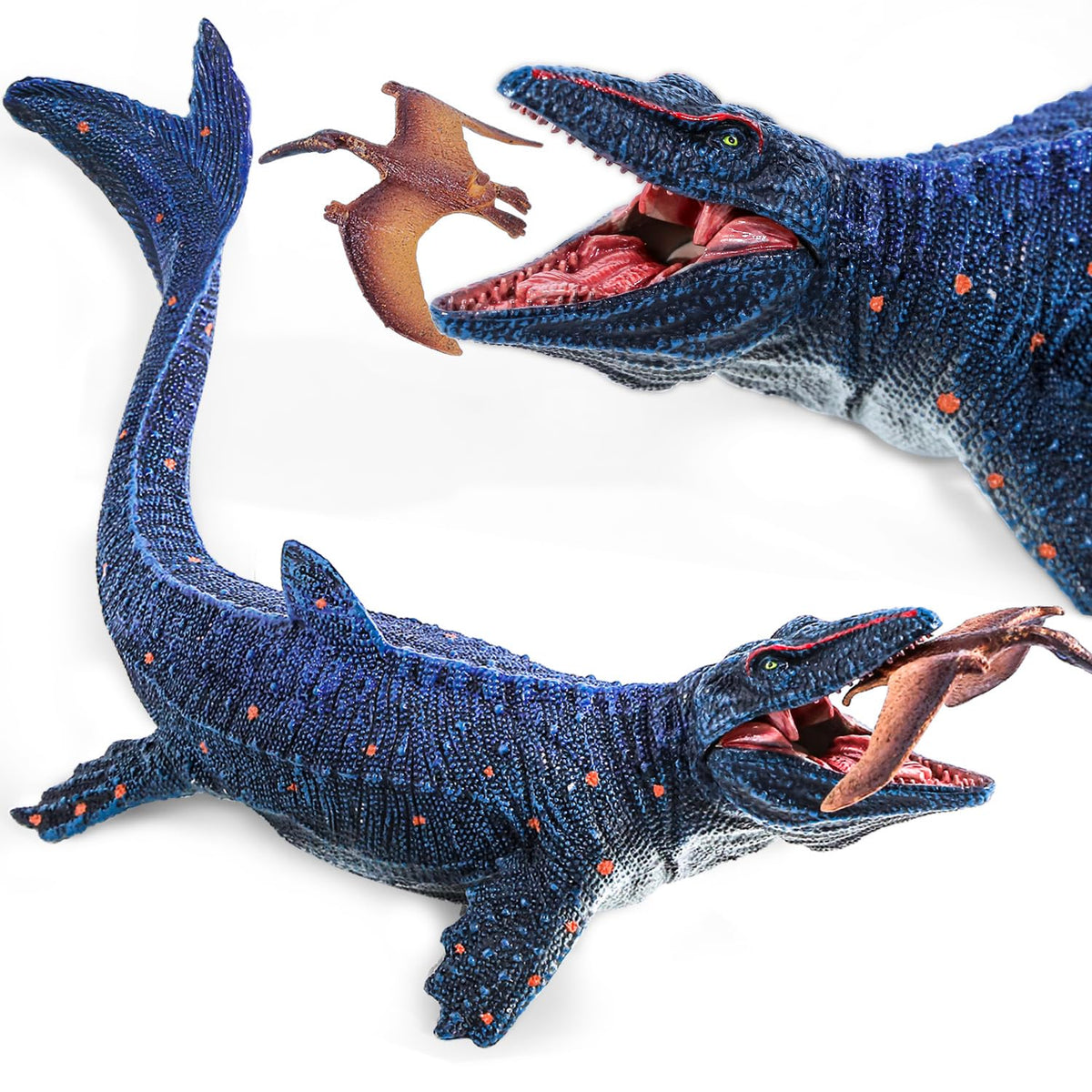 SIENON Mosasaurus hunting bath toy for immersive ocean play.