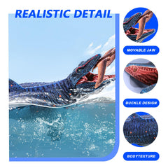 SIENON Mosasaurus and Pterosaur duo for interactive water play.