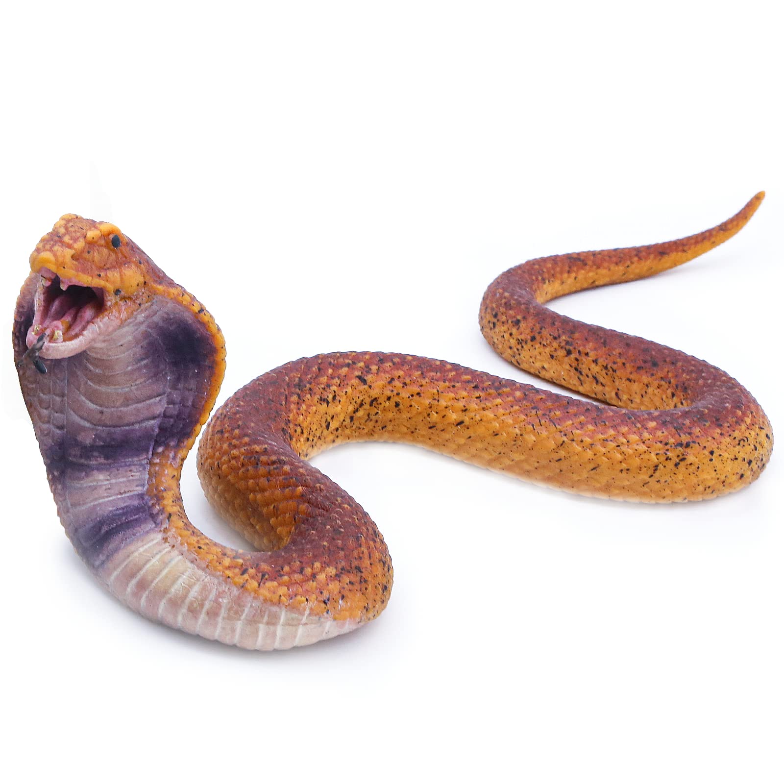 SIENON realistic python snake 15-inch pose acts as garden deterrent for birds