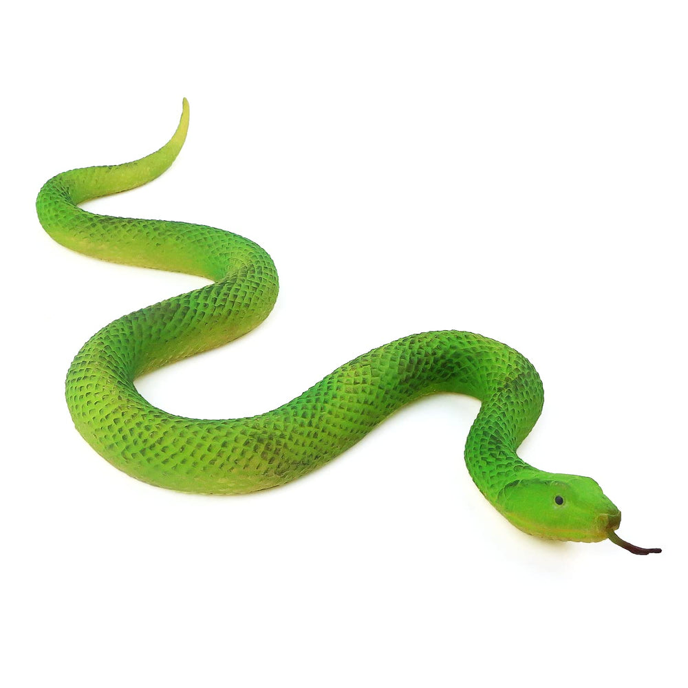 SIENON realistic python figure, 15 inch, lifelike garden decor and wildlife education.