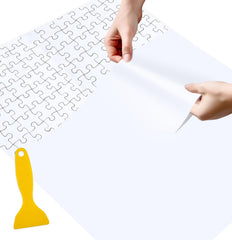 SietDESEO puzzle saver sheet back view secures pieces for easy preservation and framing.