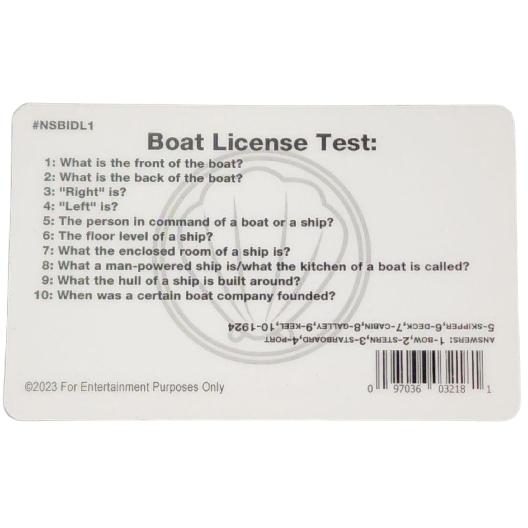 Signs 4 Fun parody driver license Spongebob ID back view highlighting collectible detail
