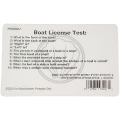 Signs 4 Fun parody driver license Spongebob ID back view highlighting collectible detail