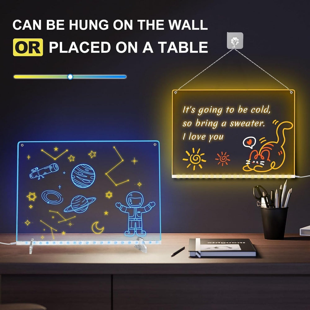Signsxcel LED drawing board accessories kit including stands and cleaning tools