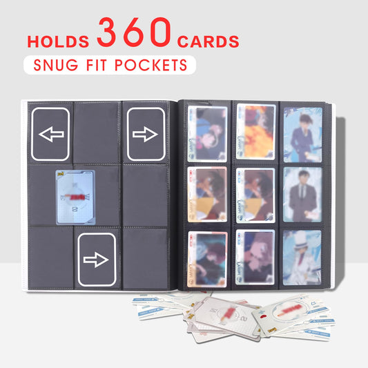 Sihdnok interior pages are acid-free and non-PVC to protect cards