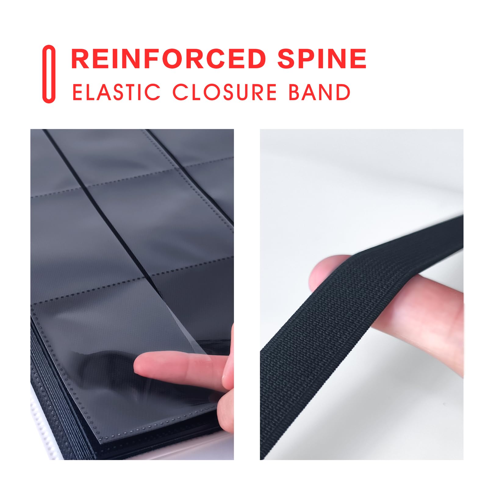 Sihdnok side-loading pockets securely hold cards during transport and use