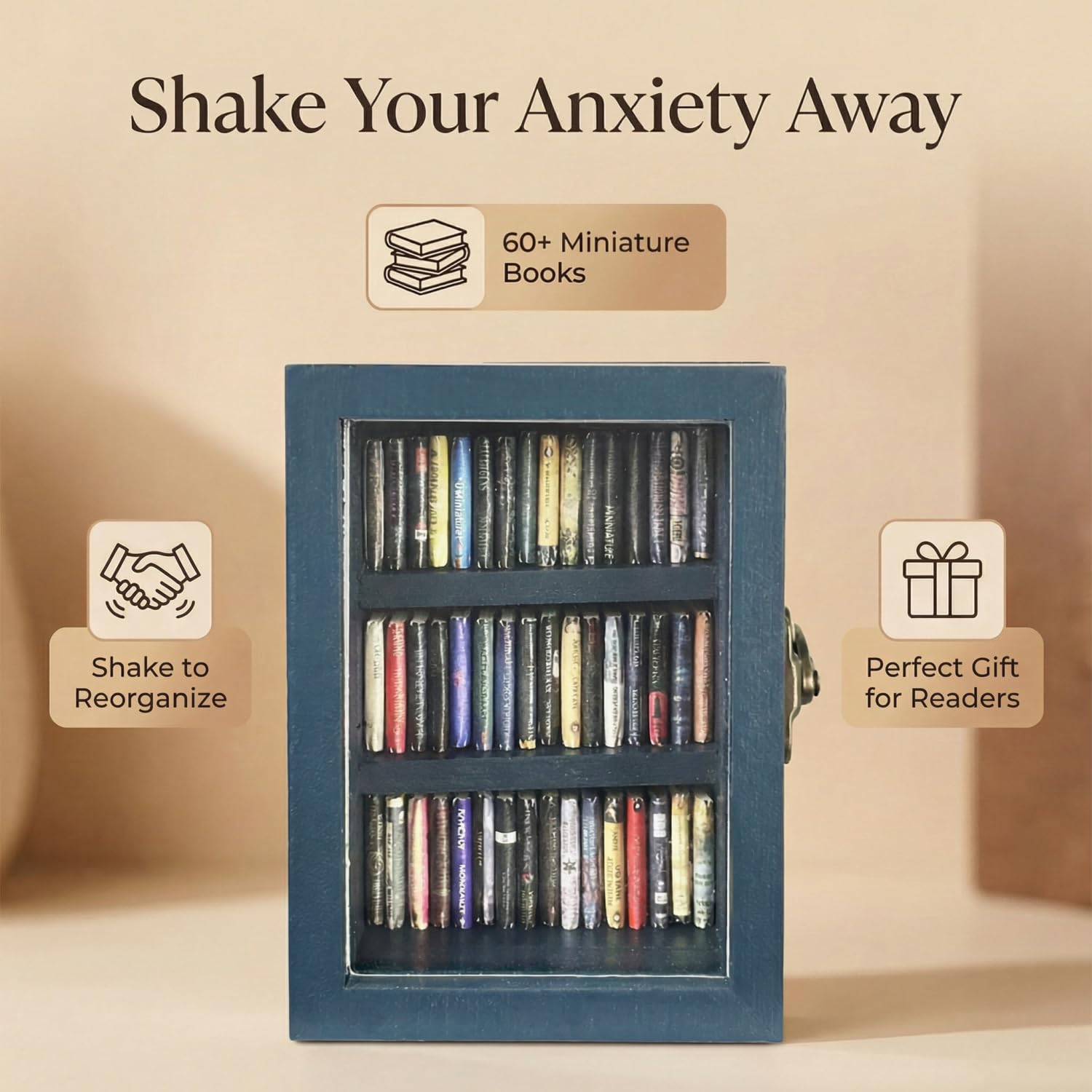 SIHPTO wooden shelf ornament fits desks and shelves for charming organization.