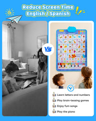SIICCAR compact wall chart fits neatly in a small play space.