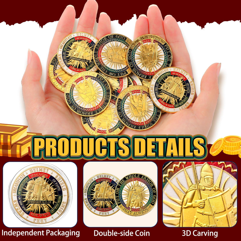Siifert enamel shield design coin showing Memorial Day theme for display.