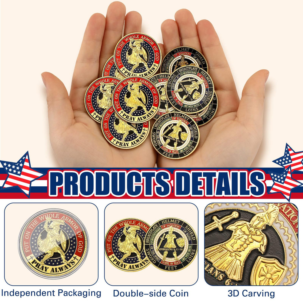 Siifert gold-plated durable coins for daily handling and display.