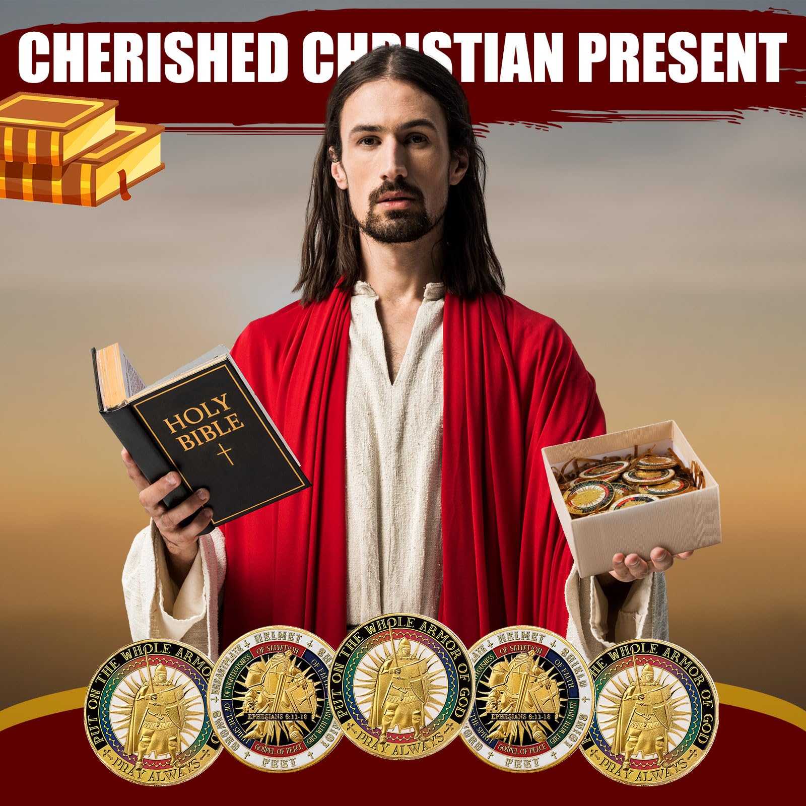 Siifert prayer-utility coin suitable as a meaningful gift or keepsake.