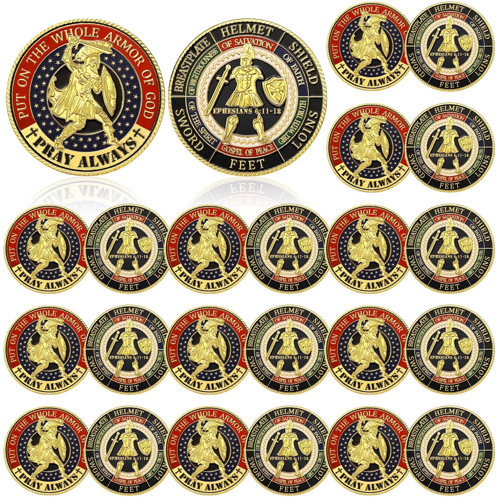 Siifert Whole Armor Coins Pack 24 for easy gifting and collection.