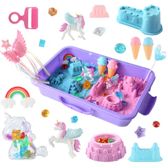Sikmcle unicorn sensory bin set sparks imaginative play and tactile exploration.