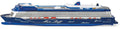 Siku 1730 toy cruise ship blue white model for imaginative play and display.