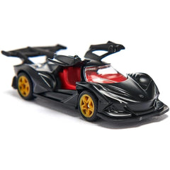 SIKU Apollo IE model with matte black finish and rear spoiler for display or play.