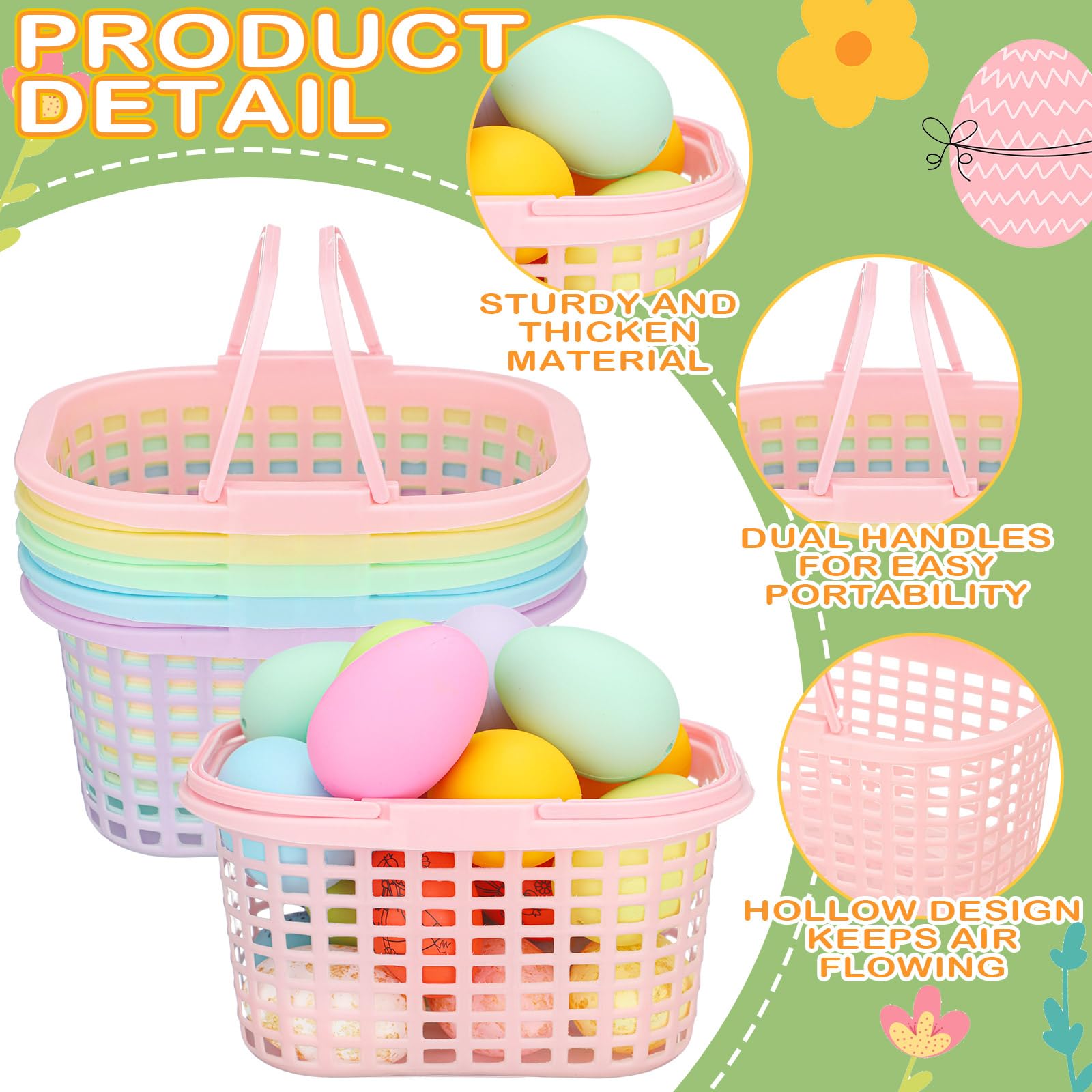 SiliFine Easter basket with rounded edges for safe handling