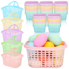 SiliFine pastel Easter baskets in a 60-piece pack for coordinated egg hunts