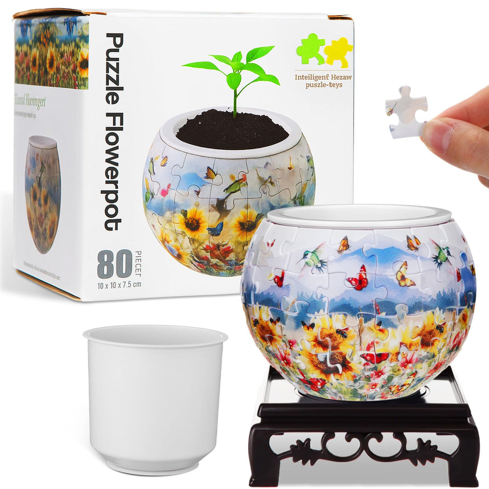 Silipull 3D Puzzle Vase assembled for a stylish centerpiece